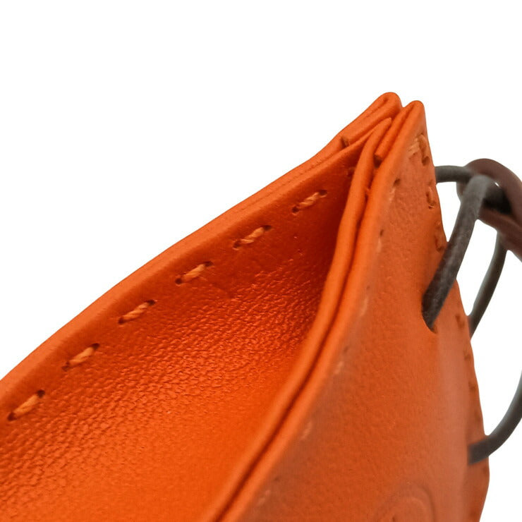 HERMES バッグチャーム サック オランジュ オレンジ系 アニョーミロ ユニセックス 新品未使用展示品