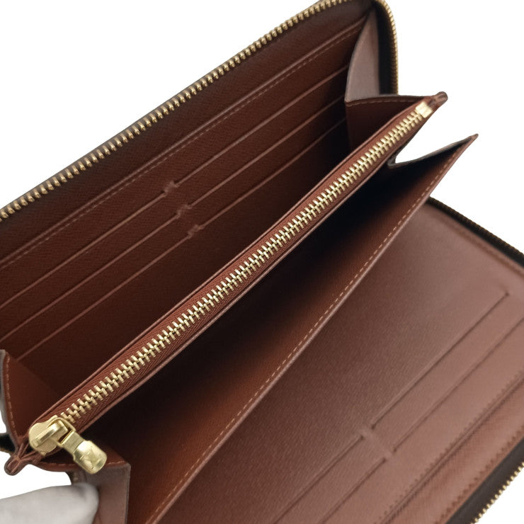 LOUIS VUITTON 長財布 ジッピーオーガナイザー M62581 ブラウン系 モノグラム ユニセックス ラウンドファスナー トラベルケース ゴールド金具 美品