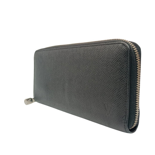 LOUIS VUITTON 長財布 ジッピー ウォレット ホリゾンタル M31071 ノワール（ブラック）系 タイガ メンズ ラウンドファスナー シルバー金具 美品
