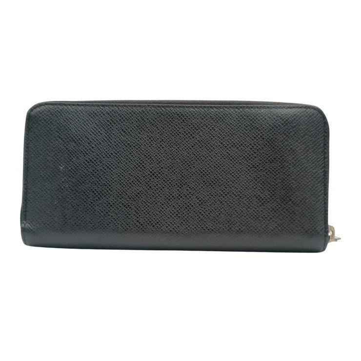 LOUIS VUITTON 長財布 ジッピー ウォレット ホリゾンタル M31071 ノワール（ブラック）系 タイガ メンズ ラウンドファスナー シルバー金具 美品