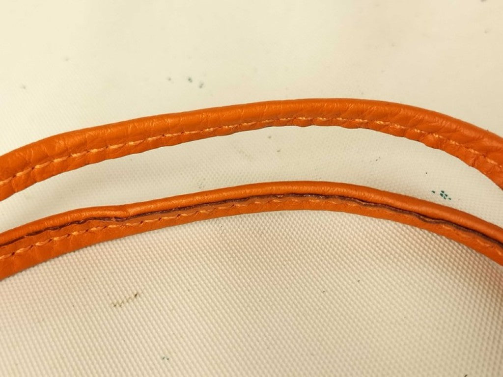 HERMES エルメス ネックレス シフレホイッスル シルバー オレンジ系 メタル レザー ユニセックス