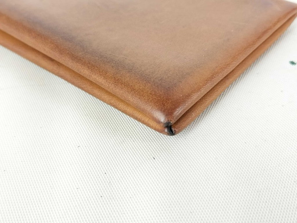 HERMES エルメス カードケース カルヴィ ヴェルソ ブラウン系 ネイビー系 レザー ユニセックス 名刺入れ バイカラー