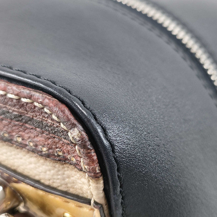 LOUIS VUITTON ルイヴィトン ハンドバッグ スクエアバッグ トロンプ ルイユ コレクション M52350 アンフィニ × プリント・マルチカラー系 カーフレザー レディース 2WAY ショルダーバッグ シルバー金具 美品