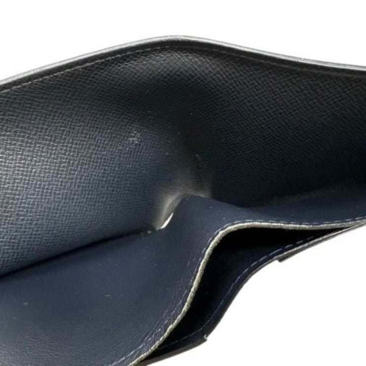 LOUIS VUITTON ルイヴィトン 二つ折り財布 ポルトフォイユ ミュルティプル M30531 ノワール系 タイガ レザー メンズ 札入れ 美品