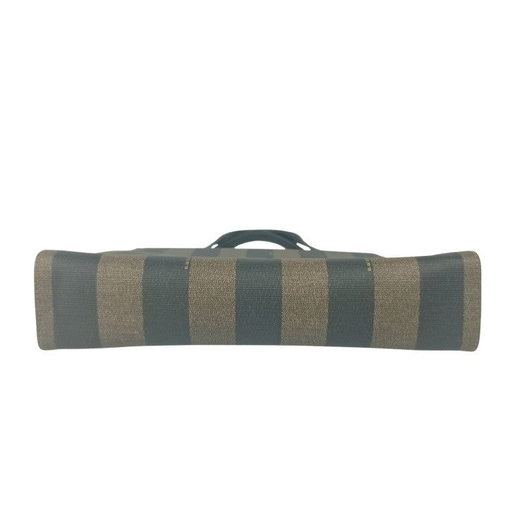 FENDI フェンディ トートバッグ ペカン 279 260020 068 ブラウン ブラック系 PVC レザー ユニセックス オールドフェンディ 2WAY リュックサック ゴールド金具 美品