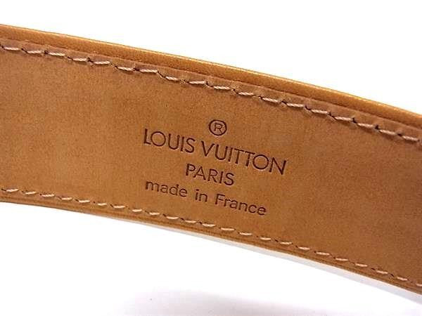 LOUIS VUITTON ルイヴィトン ベルト モノグラムマット M6858 ノワール系 レザー レディース グレー系 シルバー金具 美品