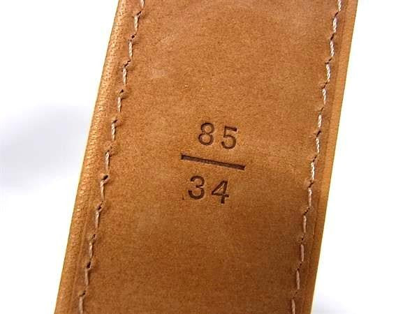LOUIS VUITTON ルイヴィトン ベルト モノグラムマット M6858 ノワール系 レザー レディース グレー系 シルバー金具 美品