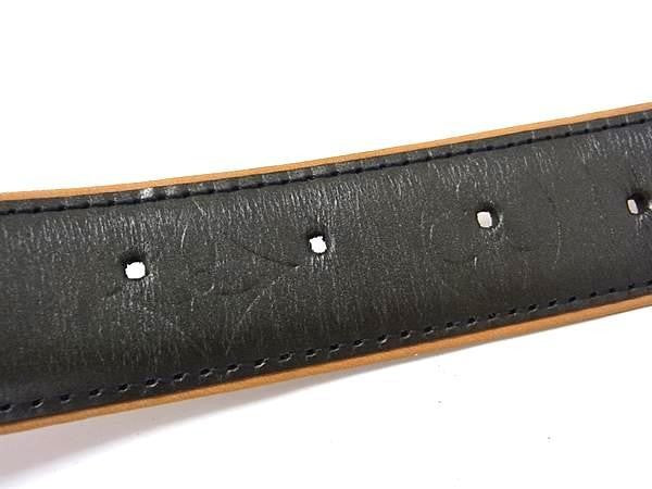 LOUIS VUITTON ルイヴィトン ベルト モノグラムマット M6858 ノワール系 レザー レディース グレー系 シルバー金具 美品