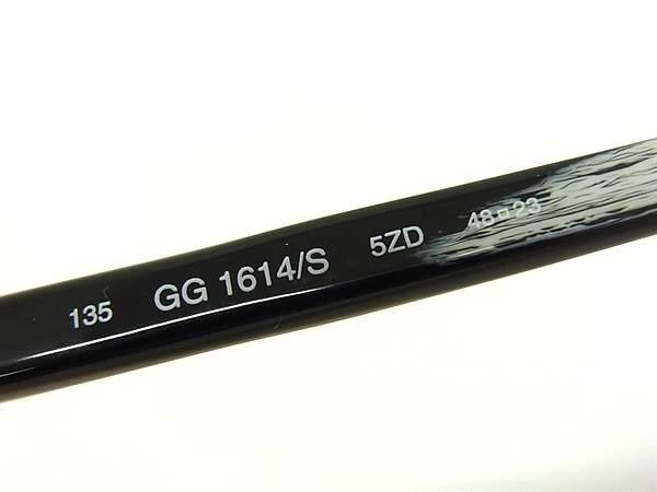 GUCCI グッチ サングラス アイウェア GG 1614 ブラック系マルチカラー×レンズ クリアブルー系 プラスチック メタル ユニセックス 美品