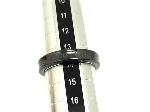 TIFFANY＆Co ティファニー 指輪 1837 ナロー リング ミッドナイト ブラック系 チタン ユニセックス 美品