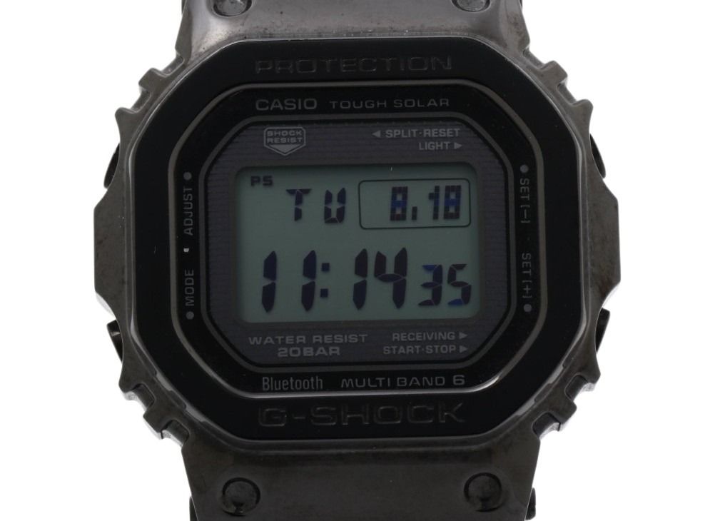 CASIO カシオ 時計 G-SHOCK 40th Anniversary G-SHOCK×ERIC HAZEコラボレーションモデル FULL METAL 5000 SERIES GMW-B5000EH-1JR ブラック系 ステンレススチール メンズ デジタル 美品