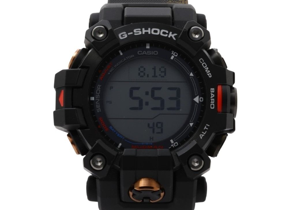 CASIO カシオ 時計 G-SHOCK TEAM LAND CRUISER TOYOTA AUTO BODY コラボレーションモデル MASTER OF G - LAND MUDMAN GW-9500TLC-1JR ブラック系 カーボンファイバー強化樹脂／ステンレススチール 樹脂バンド メンズ デジタル 超美品