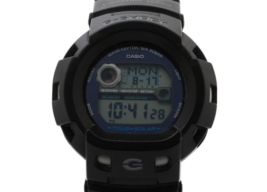 CASIO カシオ 時計 G-SHOCK THE G SILENCER サイレンサー GW-400J-1JF ブラック系 ステンレス 樹脂バンド メンズ デジタル 美品