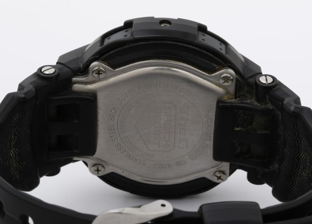 CASIO カシオ 時計 G-SHOCK THE G SILENCER サイレンサー GW-400J-1JF ブラック系 ステンレス 樹脂バンド メンズ デジタル 美品