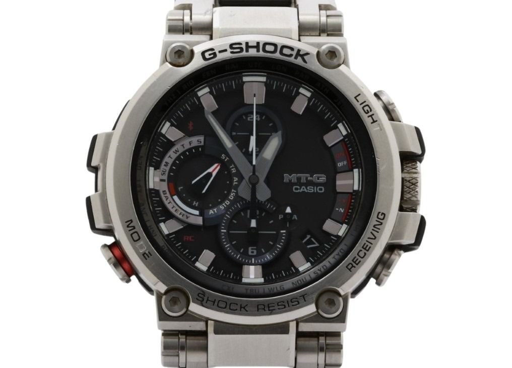 CASIO カシオ 時計 G-SHOCK MT-G MTG-B1000 Series MTG-B1000-1AJF ブラック シルバー系 樹脂／ステンレススチール 樹脂バンド メンズ アナログ 美品