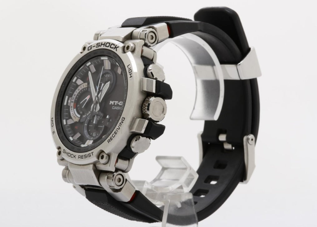 CASIO カシオ 時計 G-SHOCK MT-G MTG-B1000 Series MTG-B1000-1AJF ブラック シルバー系 樹脂／ステンレススチール 樹脂バンド メンズ アナログ 美品