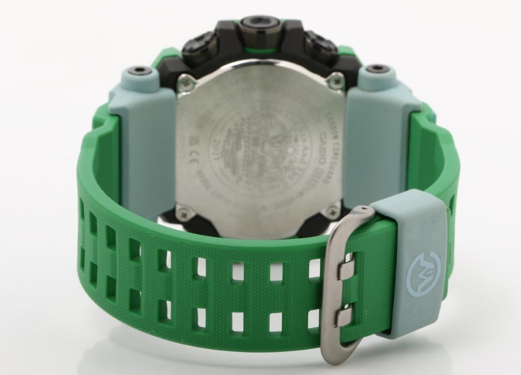 CASIO カシオ 時計 G-SHOCK EARTHWATCHコラボレーションモデル MASTER OF G - LAND MUDMAN GW-9500KJ-3JR グリーン系 カーボンファイバー強化樹脂 樹脂バンド メンズ デジタル 美品