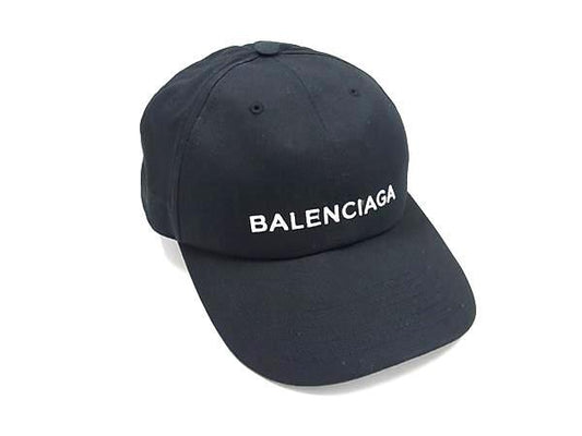 BALENCIAGA バレンシアガ ベースボールキャップ 452245 ブラック コットン100％ ユニセックス 美品