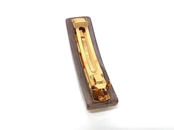 LOUIS VUITTON ルイヴィトン バレッタ モノグラム アンクルージョン M65305 ブラウン系 レジン レディース 美品