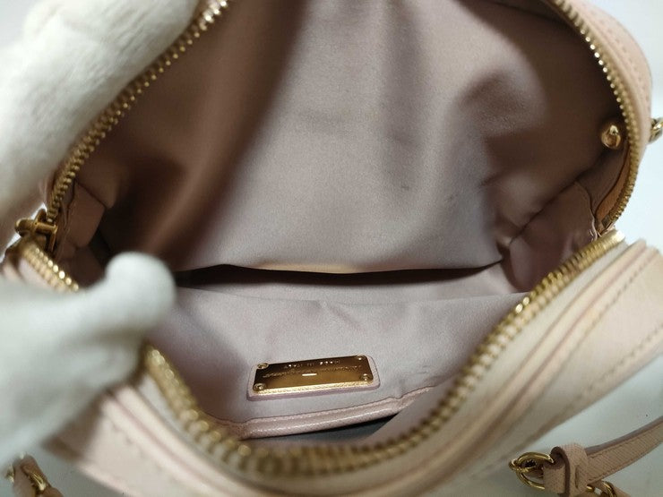 Salvatore Ferragamo フェラガモ ショルダーバッグ ヴァラリボン FZ21 F568 ピンク レザー レディース チェーン ゴールド金具