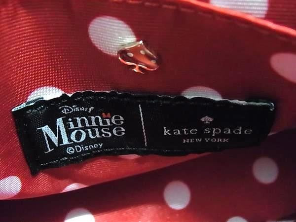 KATE SPADE ケイトスペード ハンドバッグ ディズニー コラボ ミニーマウス マイクロ サッチェル WKRU6606 ブラック系×レッド系 レザー レディース 2WAY ショルダーバッグ 超美品