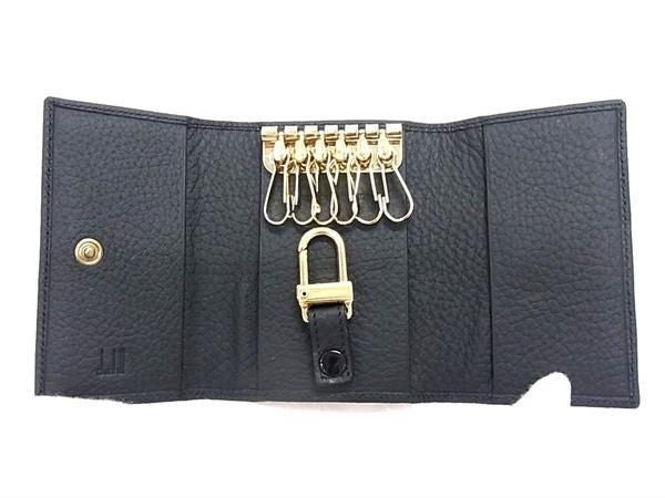 dunhill ダンヒル キーケース アボリティーズ AVORITIES ブラック系 レザー メンズ ６連 超美品