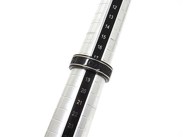 GUCCI グッチ リング アイコンリング 225985 ブラック系×シルバー系 セラミック K18WG ユニセックス GG柄 750 18K 美品