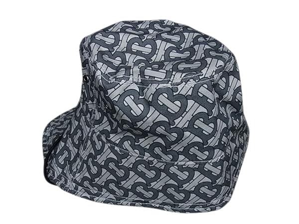 BURBERRY バーバリー キャップ TBモノグラム グレー系 コットン100% メンズ 超美品