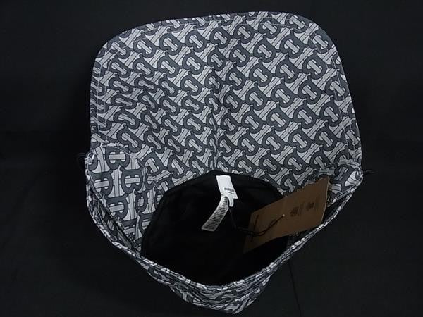 BURBERRY バーバリー キャップ TBモノグラム グレー系 コットン100% メンズ 超美品