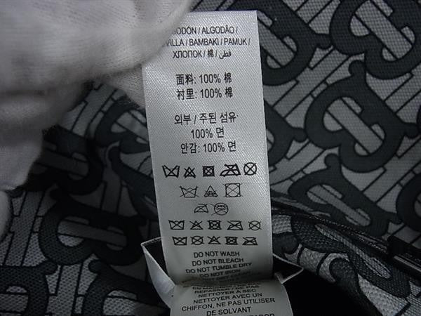 BURBERRY バーバリー キャップ TBモノグラム グレー系 コットン100% メンズ 超美品
