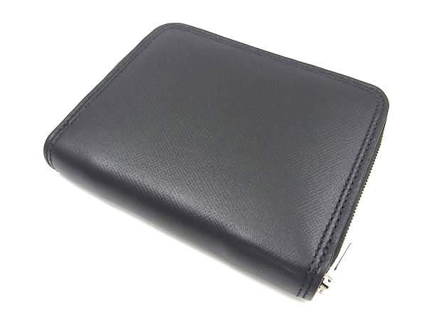J&M DAVIDSON デヴィッドソン コインケース ブラック系 レザー ユニセックス ラウンドファスナー 超美品