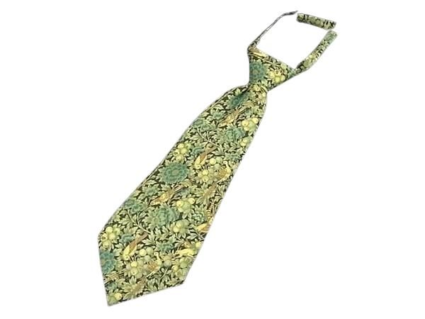 GUCCI グッチ ネクタイ リバティコラボ 637317 ブルー系 グリーン系 マルチカラー ウール70%×モヘヤ30% ユニセックス 超美品