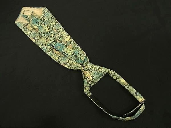 GUCCI グッチ ネクタイ リバティコラボ 637317 ブルー系 グリーン系 マルチカラー ウール70%×モヘヤ30% ユニセックス 超美品