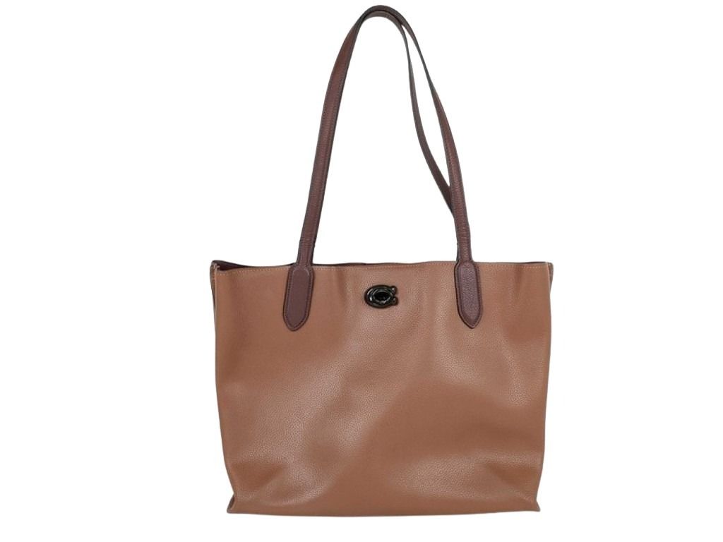 COACH コーチ トートバッグ C0692 ブラウン系 レザー レディース ターンロック
