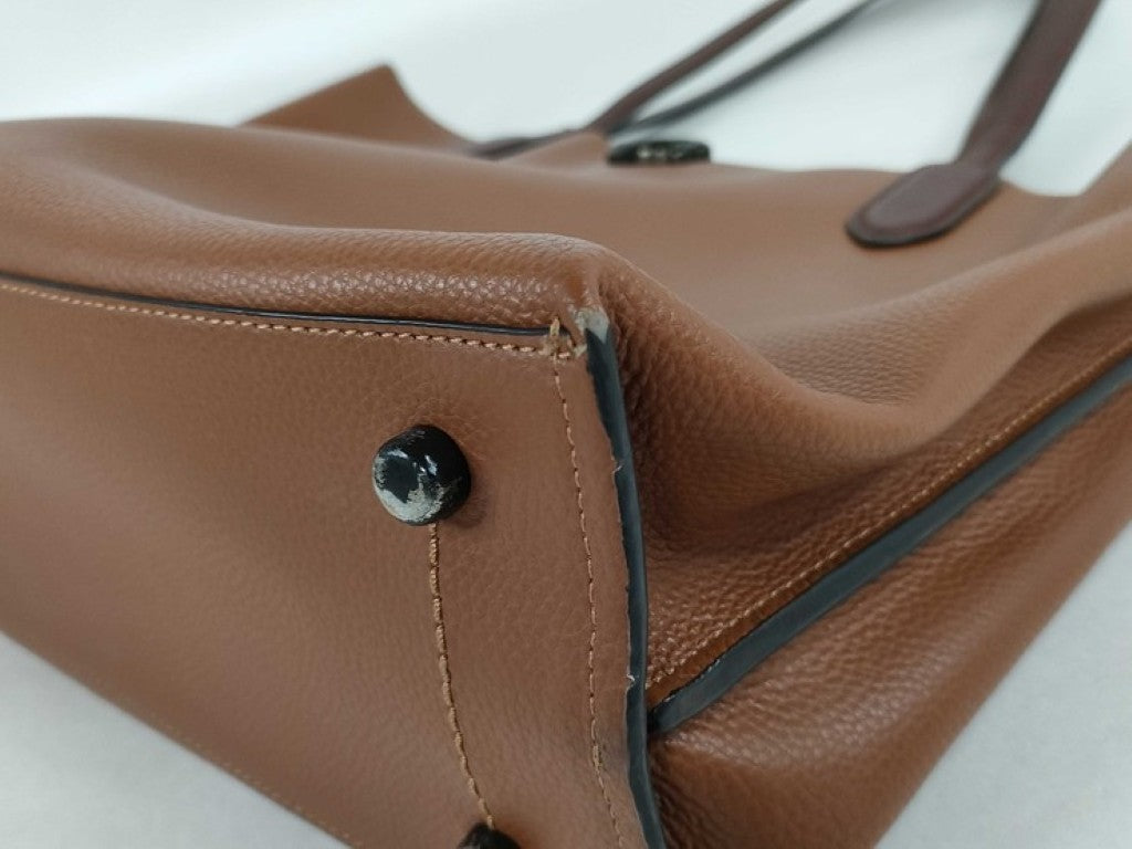 COACH コーチ トートバッグ C0692 ブラウン系 レザー レディース ターンロック