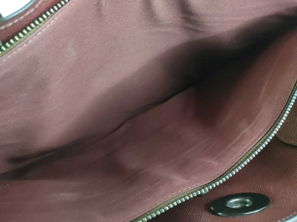 COACH コーチ トートバッグ C0692 ブラウン系 レザー レディース ターンロック