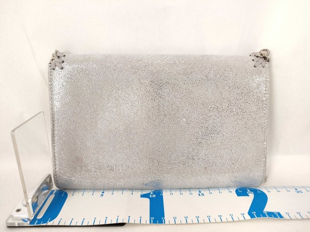STELLA McCARTNEY ステラマッカートニー ショルダーバッグ ファラベラ 581238 シルバー系 フェイクレザー レディース チェーン シルバー金具 美品
