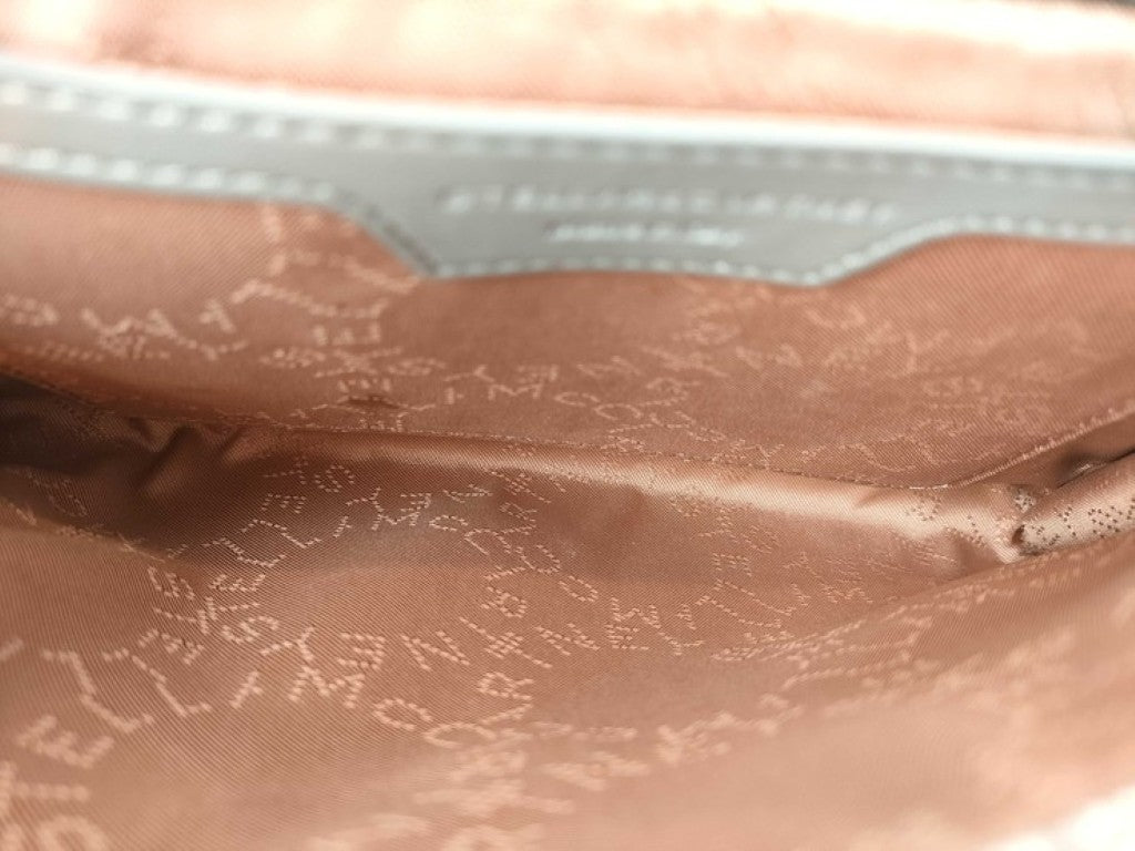 STELLA McCARTNEY ステラマッカートニー ショルダーバッグ ファラベラ 581238 シルバー系 フェイクレザー レディース チェーン シルバー金具 美品