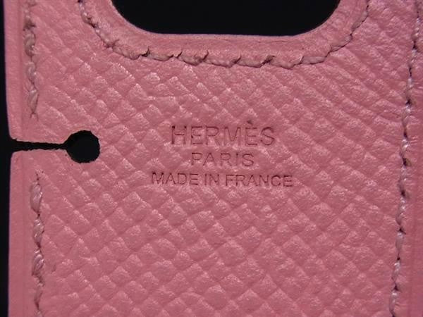 HERMES エルメス イヤホンホルダー ドリング ピンク系 ヴォーエプソン レディース 美品