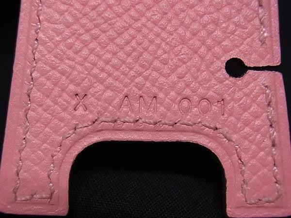 HERMES エルメス イヤホンホルダー ドリング ピンク系 ヴォーエプソン レディース 美品