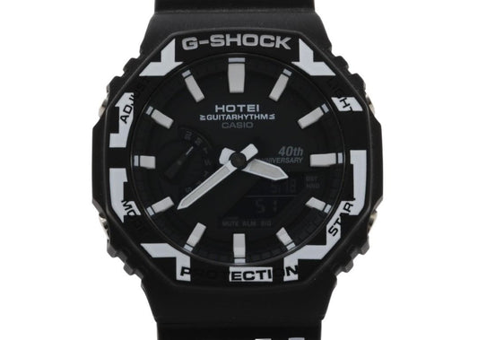 CASIO カシオ 腕時計 G-SHOCK 布袋寅泰コラボレーションモデル ANALOG-DIGITAL 2100 Series GA-2100HT-1AJR ブラック系 カーボンファイバー強化樹脂／樹脂 メンズ アナデジ 超美品