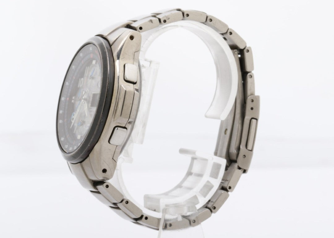 CASIO カシオ 腕時計 OCEANUS オシアナス OCW-500TBJ ブラック シルバー系 チタン メンズ 2006 FIFAドイツワールドカップ 限定 アナデジ 美品