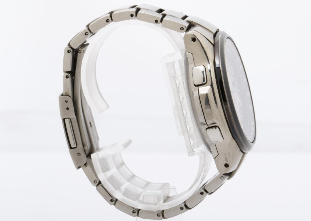 CASIO カシオ 腕時計 OCEANUS オシアナス OCW-500TBJ ブラック シルバー系 チタン メンズ 2006 FIFAドイツワールドカップ 限定 アナデジ 美品