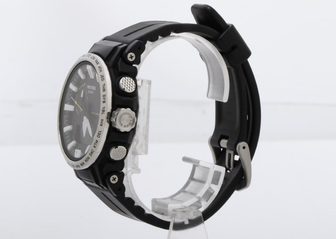 CASIO カシオ 腕時計 PRO TREK プロトレック Climber Line PRW-61-1AJF ブラック系 樹脂（バイオマスプラスチック）／ステンレススチール メンズ アナデジ 美品