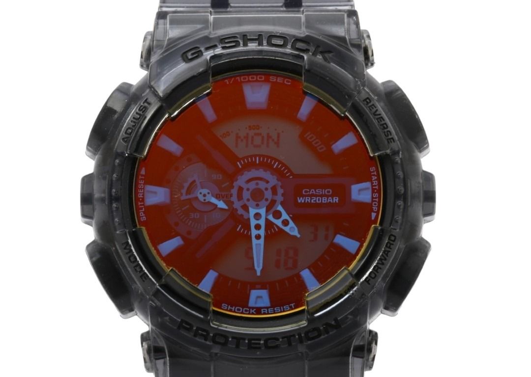 CASIO カシオ 腕時計 G-SHOCK ANALOG-DIGITAL 110 SERIES GA-110TLS-8AJF グラデーション クリアブラック系 樹脂 メンズ アナデジ 美品