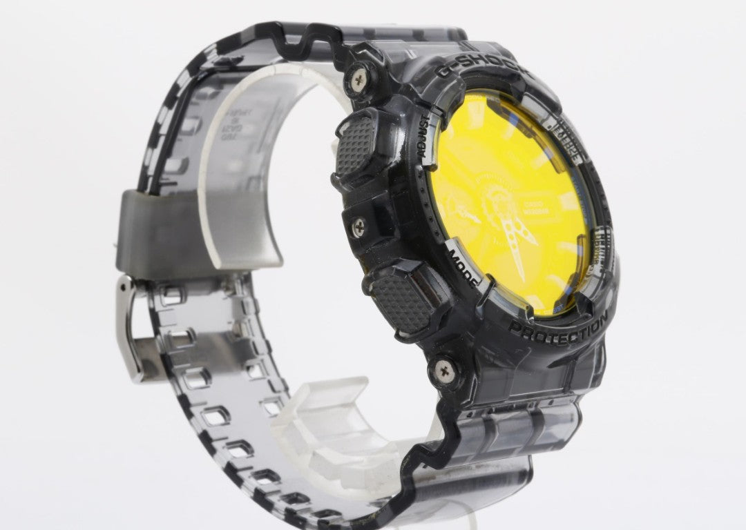 CASIO カシオ 腕時計 G-SHOCK ANALOG-DIGITAL 110 SERIES GA-110TLS-8AJF グラデーション クリアブラック系 樹脂 メンズ アナデジ 美品