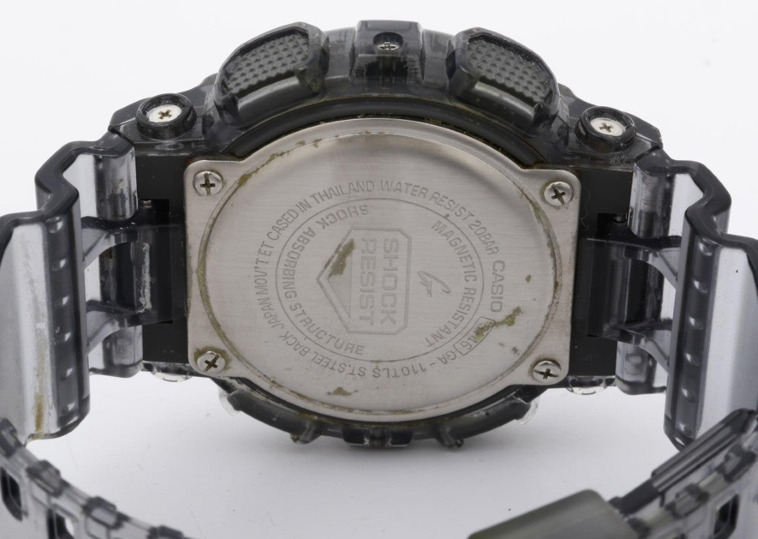 CASIO カシオ 腕時計 G-SHOCK ANALOG-DIGITAL 110 SERIES GA-110TLS-8AJF グラデーション クリアブラック系 樹脂 メンズ アナデジ 美品