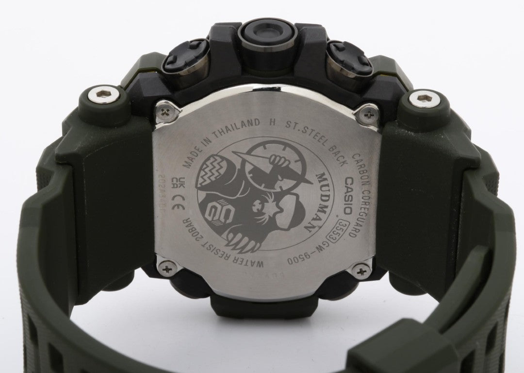 CASIO カシオ 腕時計 G-SHOCK MASTER OF G - LAND MUDMAN GW-9500-3JF ブラック カーキ系 カーボンファイバー強化樹脂（バイオマスプラスチック） 樹脂 メンズ デジタル 美品