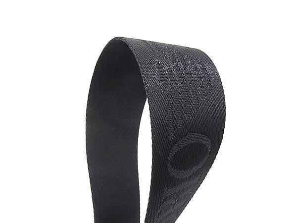 EMPORIO ARMANI エンポリオ アルマーニ メッセンジャーバッグ メタルプレート フロントジップ クロスボディバッグ EM007026AF28660UC001 ブラック系 ナイロン メンズ ショルダーバッグ 超美品