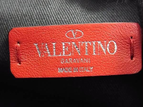VALENTINO GARAVANI ヴァレンティノ ガラヴァーニ リュックサック Vパンク バックパック カーキグリーン系×ブラック系 キャンバス×レザー メンズ シルバー金具 美品